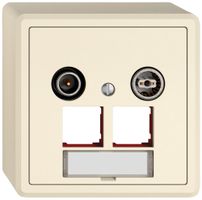 AP-Multimediadose TV-R EDIZIO.liv SNAPFIX® EASYNET f.2×RJ45 S-One 11dB cr