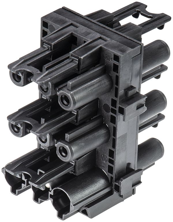 Verteilerblock-HH Wieland 3P GST 18i3 schwarz