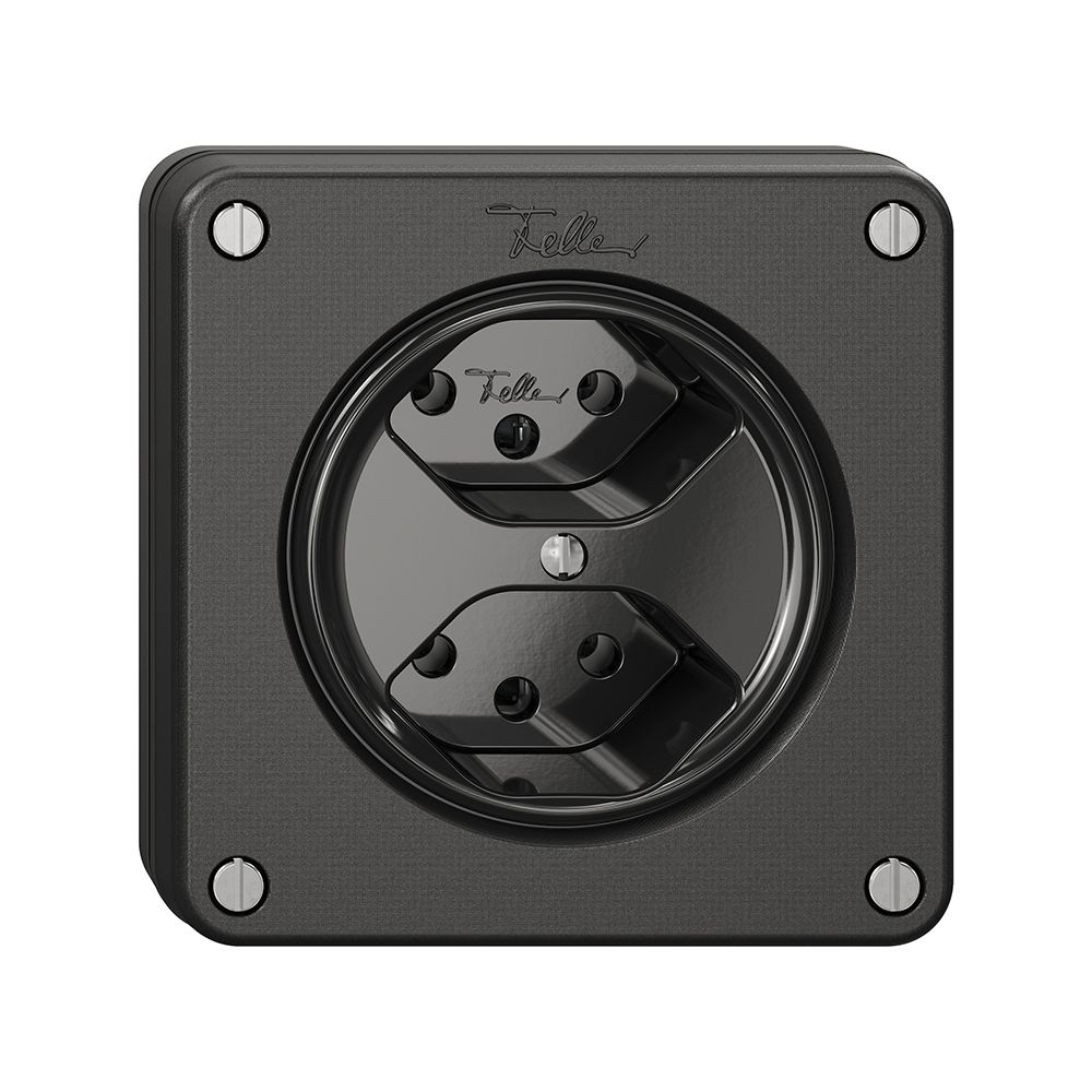 Presa NUPU NEVO, 2×T13, nero