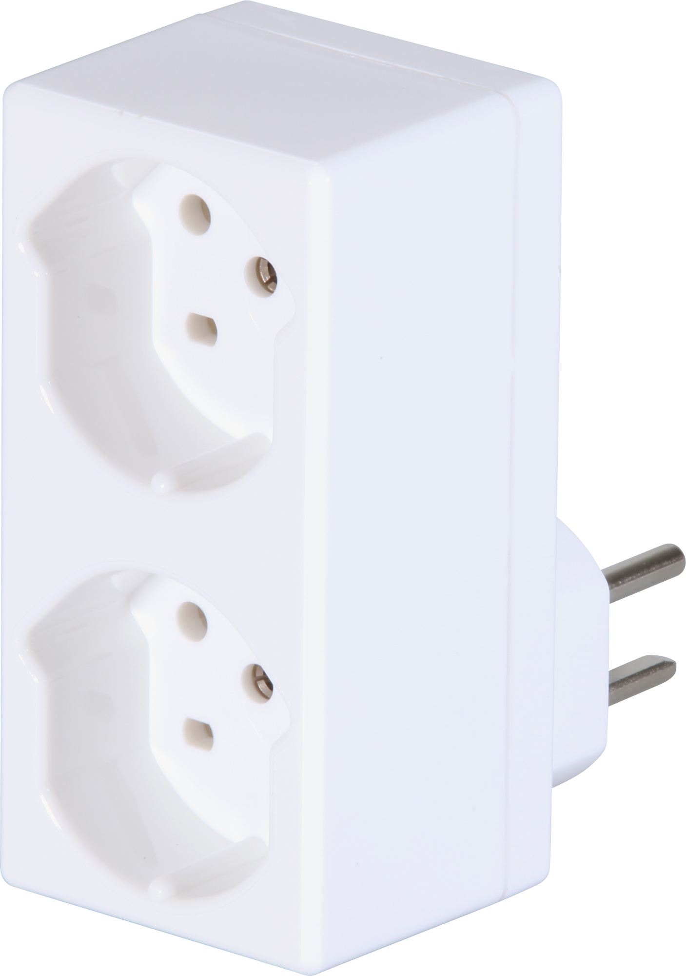 Fiche multiple Warob 2×T15 blanc