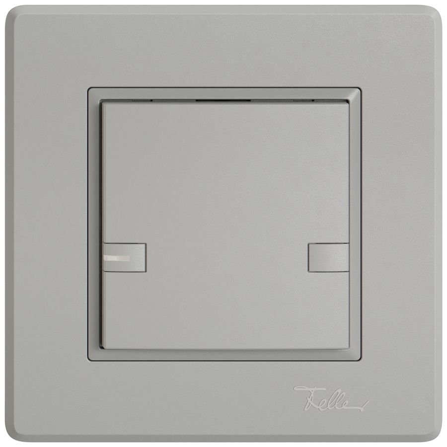 Poussoir universel ENC EDIZIO.liv UNI SNAPFIX® a.LED RGB 1× comm.2T grc