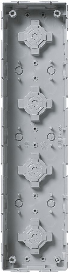 UP-Gehäuse Siedle, Kunststoff, 100×400×50mm, grau