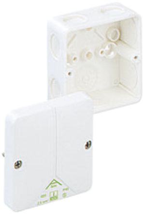 Boîte dérivation AP Abox 025 vide, 80×80×52mm, blanc