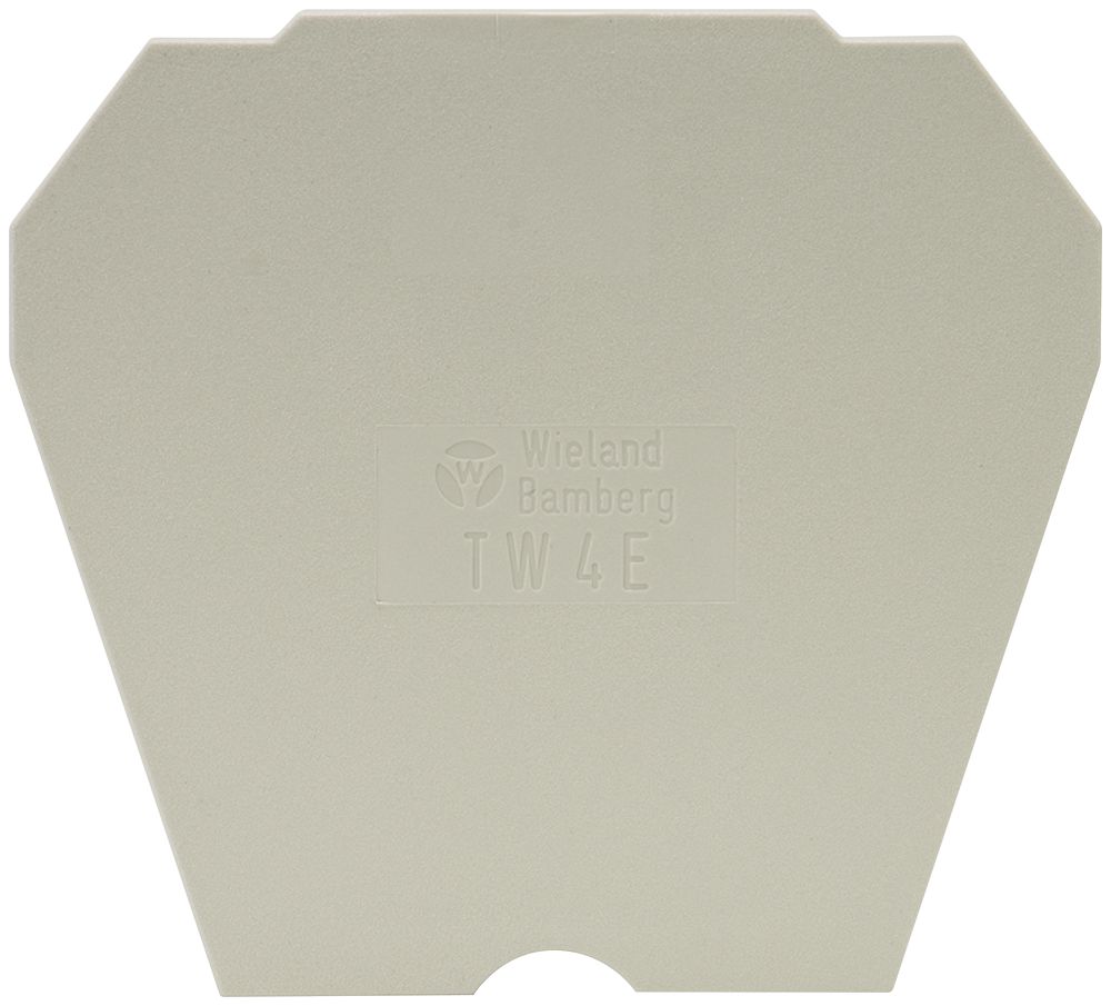 Cloison de séparation Wieland 4mm² gris pour borne 2 étages