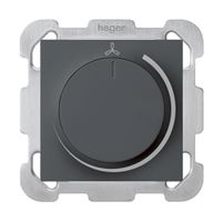 UP-Drehzahlsteller 25…600VA anthrazit kallysto mit Befestigungsplatte