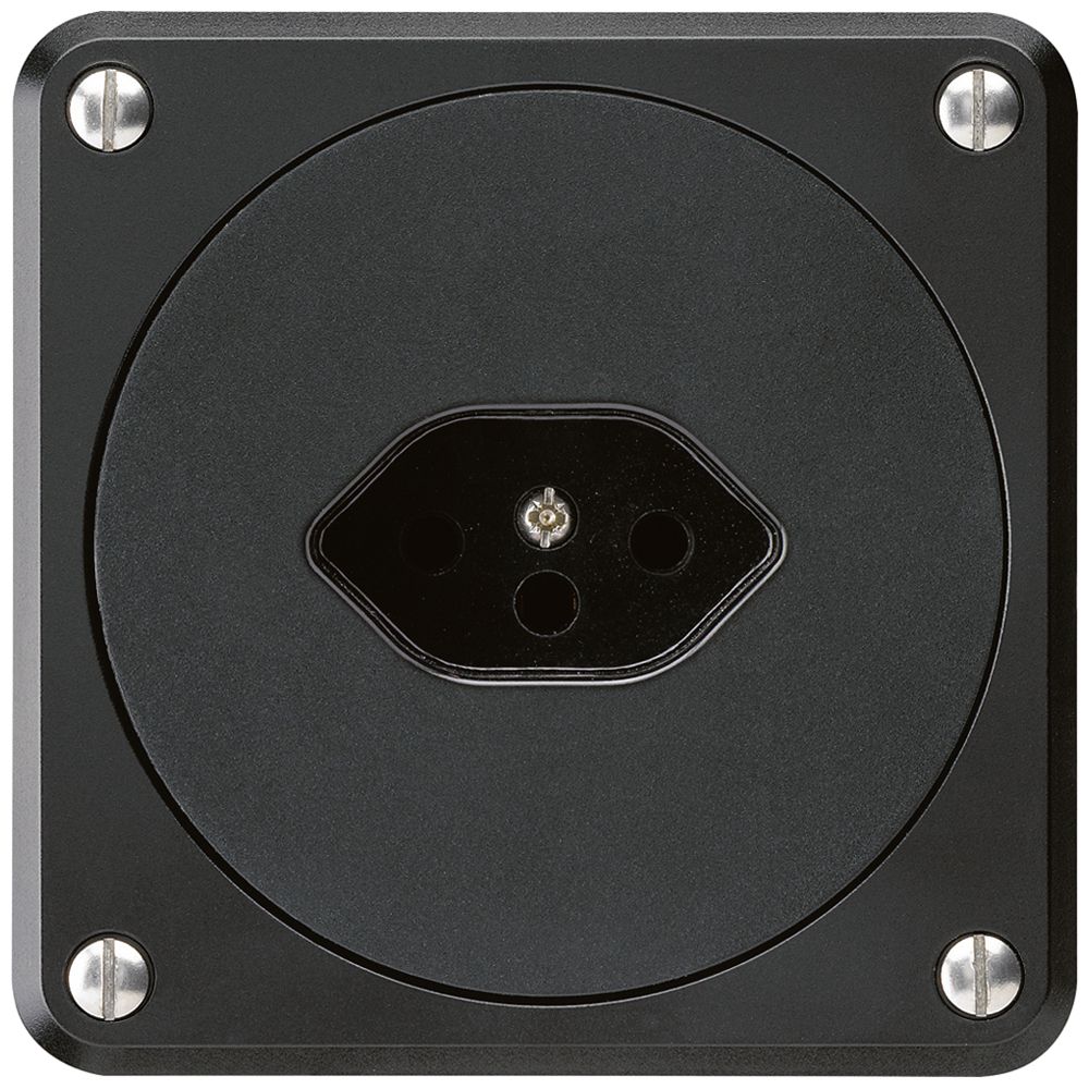 Presa INC robusto tipo 13 nero senza copercchio