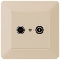 Prise de passage ENC kallysto.trend R/TV 14dB beige