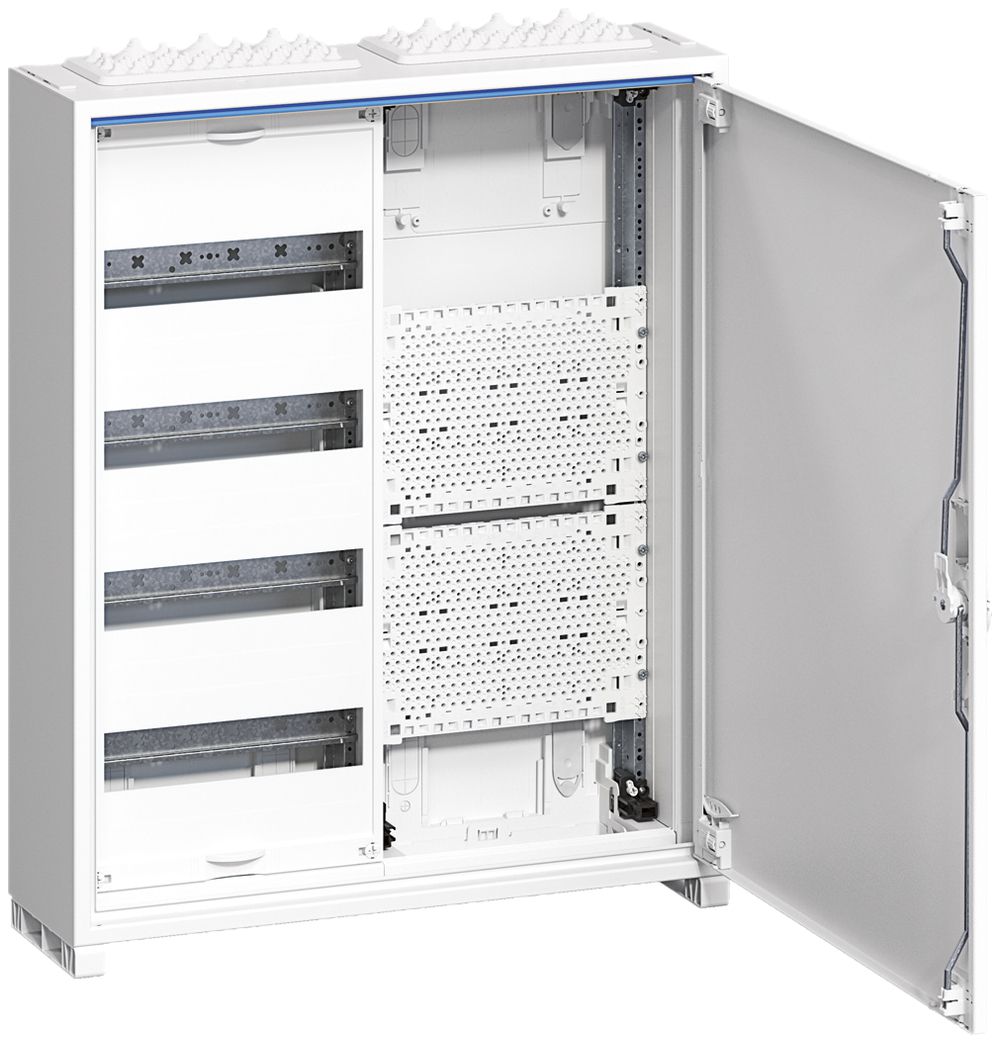 Distributeur AP Hager univers 4 rangées 48UM porte IP44 550×650×160mm