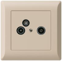 Prise pour antenne ENC R/TV/données kallysto.line 2GHz 4dB beige