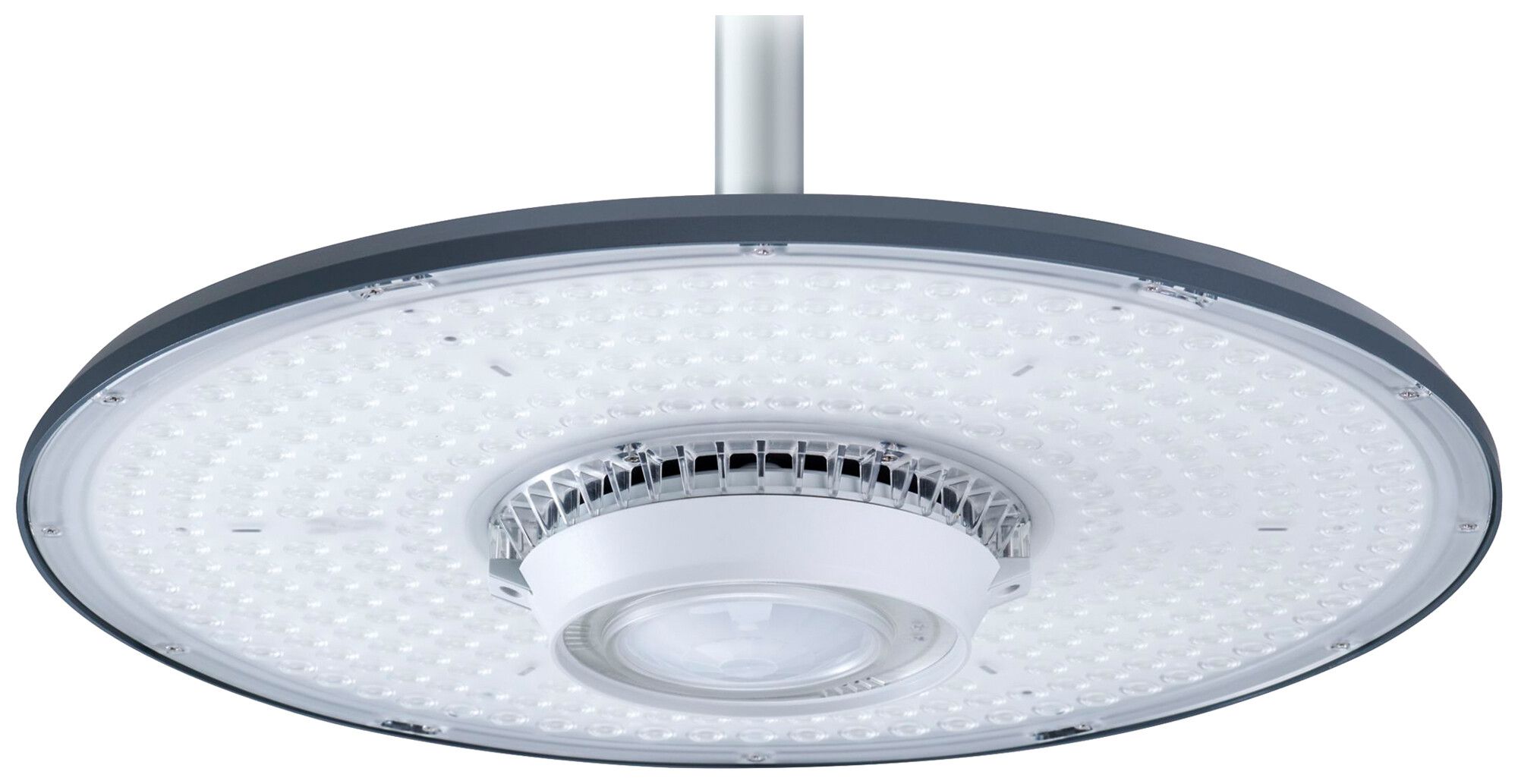 LED-Hallenstrahler Philips CoreLine 55W 10000lm 4000K IP65 WB DIM Ø350 grau