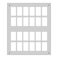Montageplatte FLF 4×6 Al natur eloxiert