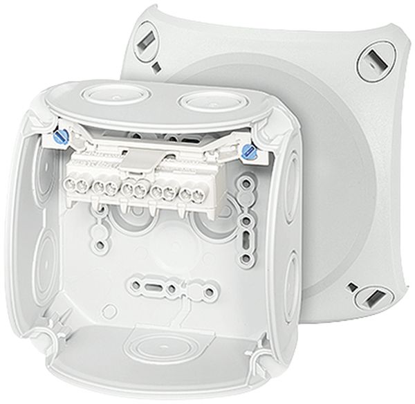 AP-Abzweigdose Hensel DK 0402 Klemme 5×2.5mm², grau