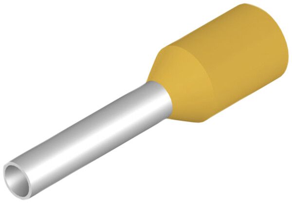 Estremità di cavo Weidmüller H isolata 1mm² 8mm 3mm giallo sciolto