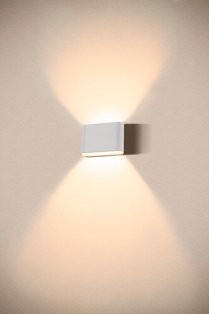 Applique LED SLV OVAL 14 5.7W 560lm 2700…3000K IP65 31×135mm bianco