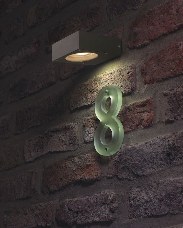 Wandleuchte SLV QUADRASYL, W4.3 11W IP44 anthrazit