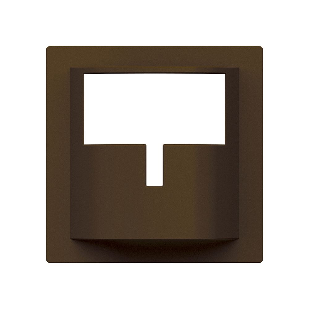 Plaque frontale Hager kallysto H pour détecteur de mouvement brun