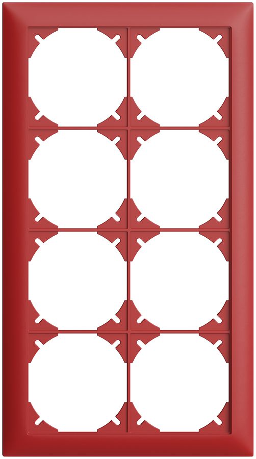 Cadre de recouvrement EDIZIOdue 4×2 berry