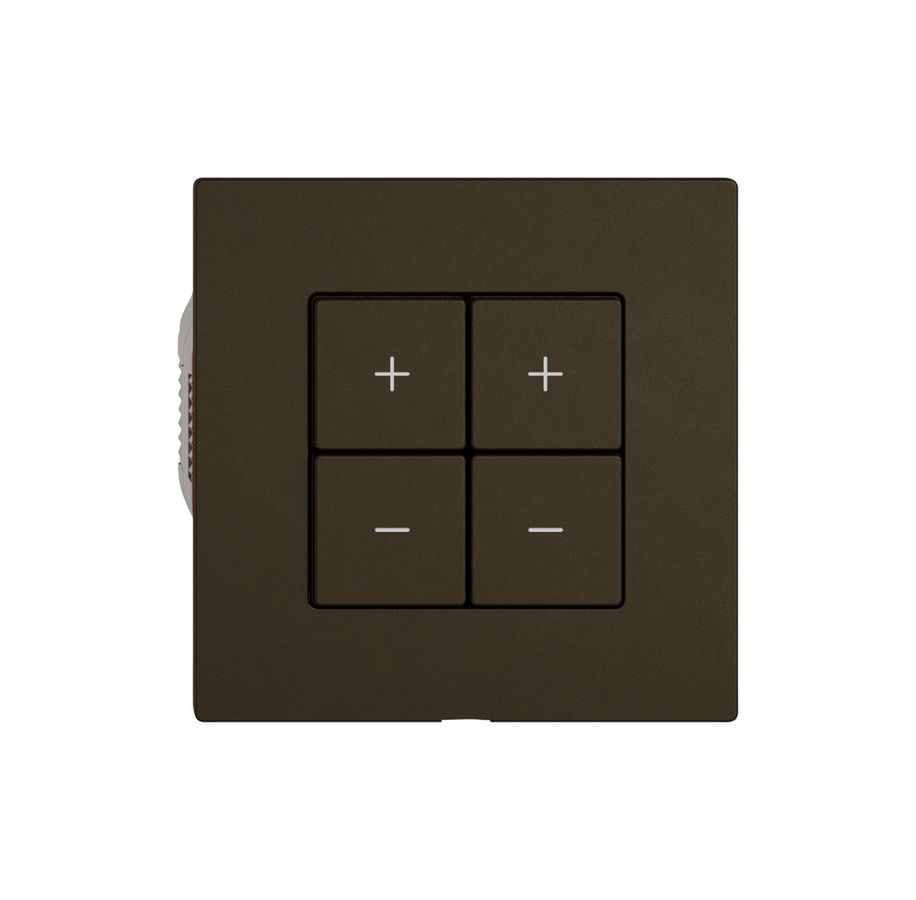 Dimmer Uni-LED EDIZIO.liv Wiser SNAPFIX® 2 Kanal 4 Tasten WLAN br