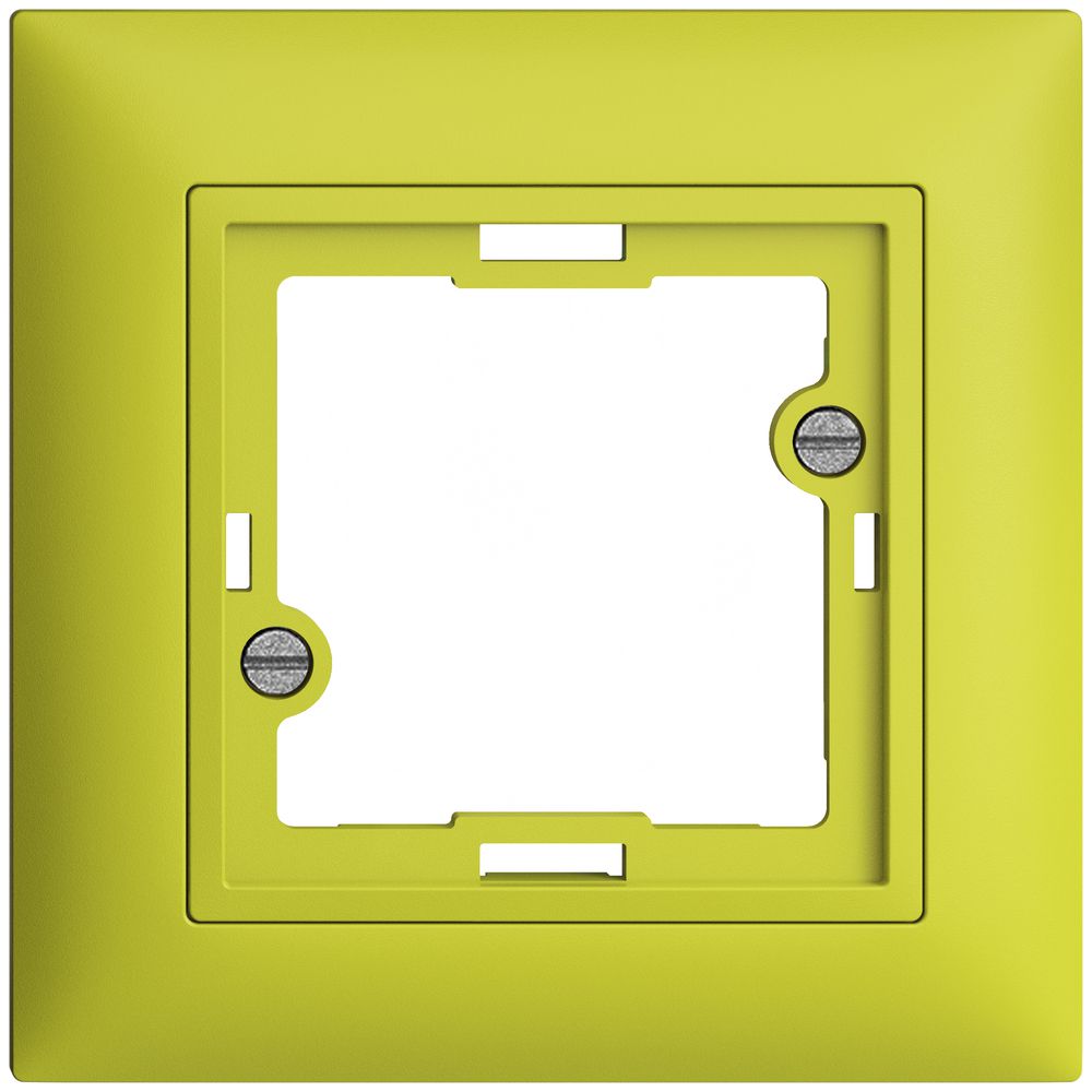 Frontset EDIZIOdue lemon 88×88mm für Signallampe flach
