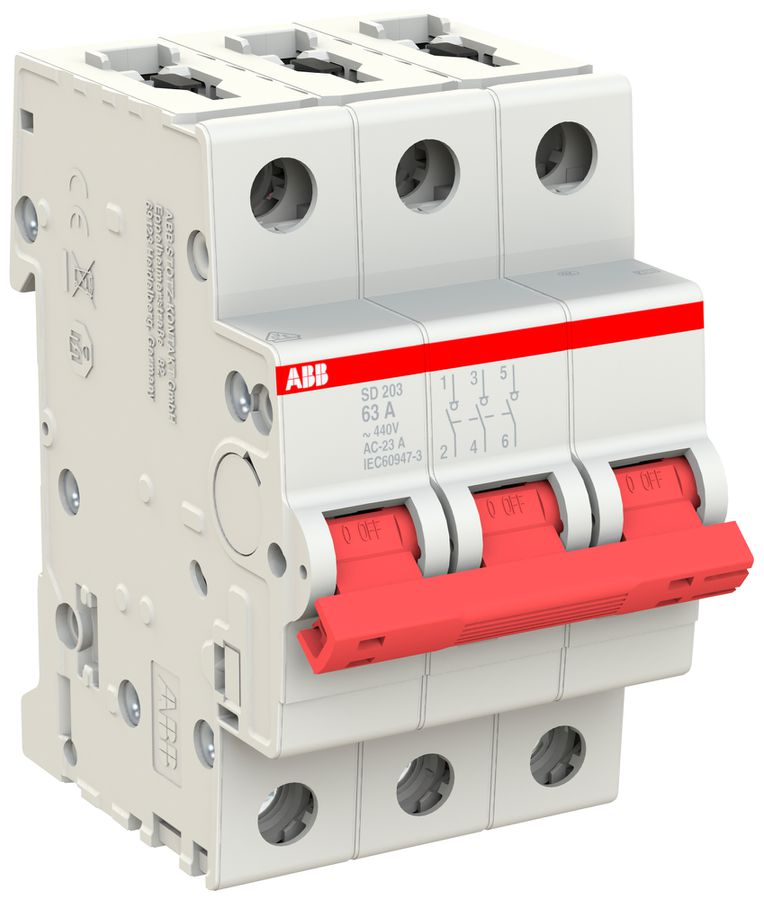 Sectionneur de charge AMD ABB pro M compact SD203/63 63A 3P 440V 3UM