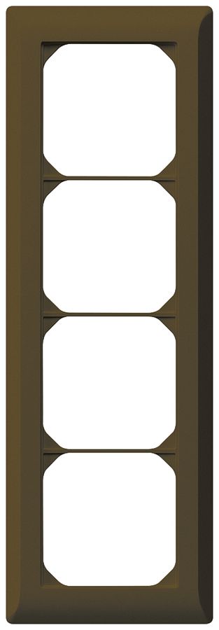 UP-Abdeckrahmen kallysto.line 4×1 braun 92×272mm