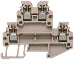 Mehrstock-Reihenklemme Weidmüller WDK /R3.5 Schraub.1.5mm² 2 Etagen beige