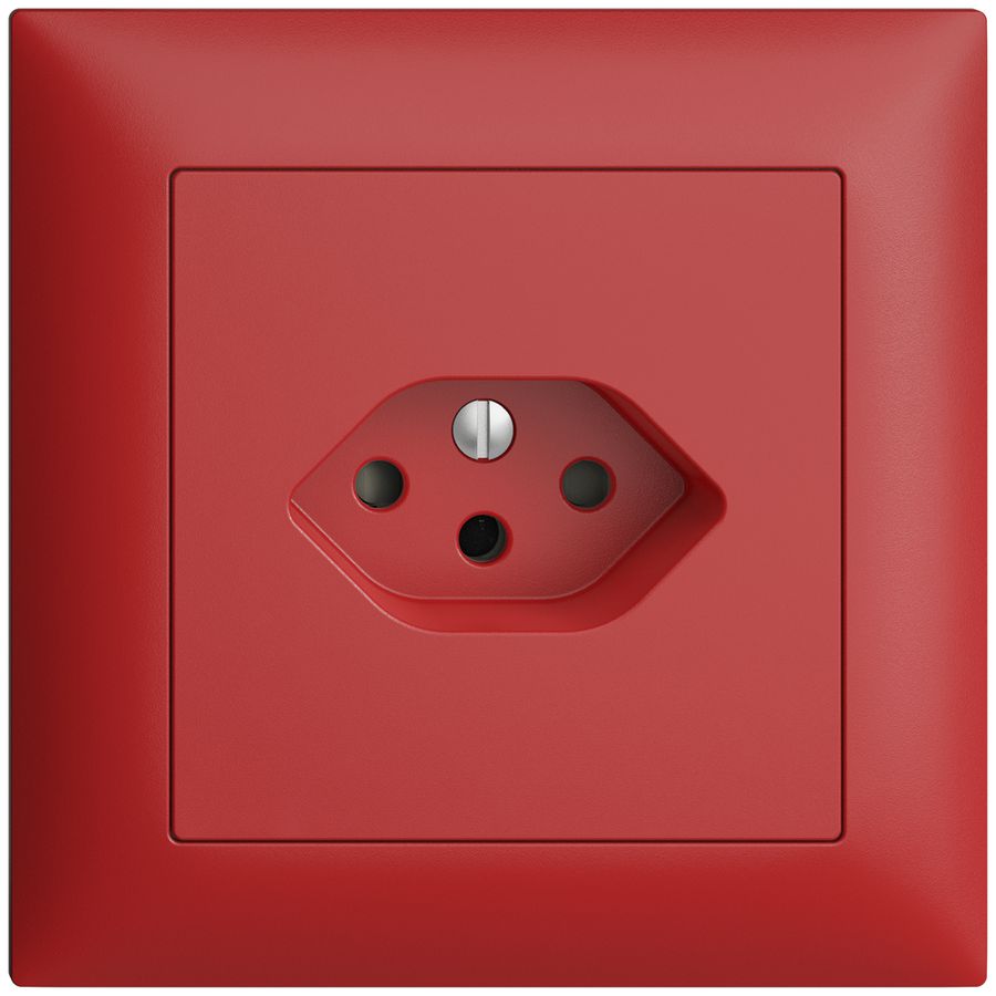 UP-Steckdose EDIZIOdue T13 berry mit Shutter