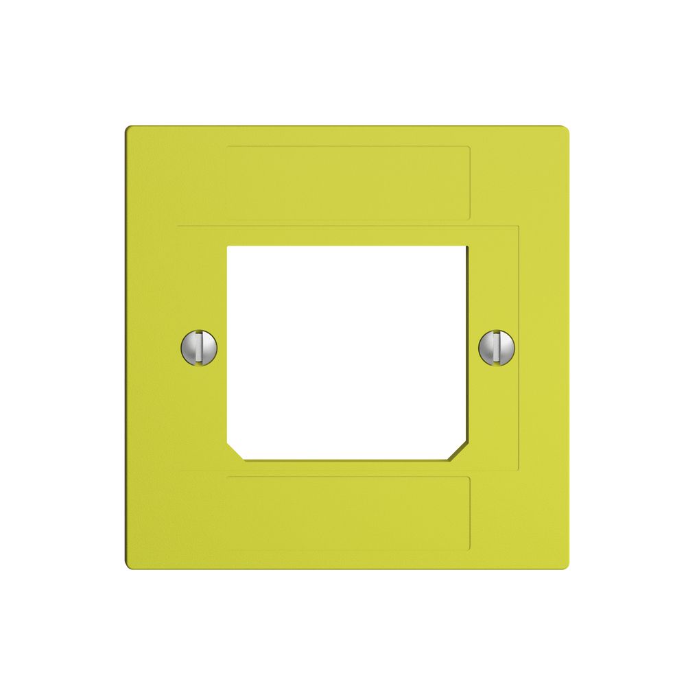 Frontplatte ITplus ADSL EDIZIOdue lemon 3×RJ/1×T+T