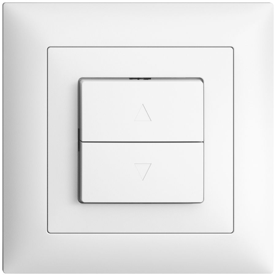 UP-Frontset EDIZIOdue FMI weiss für Storentaster/-schalter