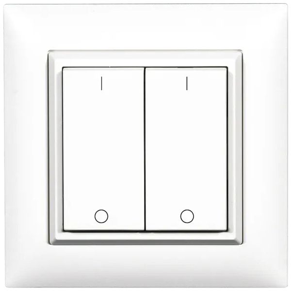 Poussoir RF AP ALADIN EnOcean EDIZIOdue, 2-fois, blanc, I/0