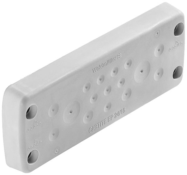 Einführungsflansch WM CABTITE EP 24/16 149.6×58×21.2mm TPE grau