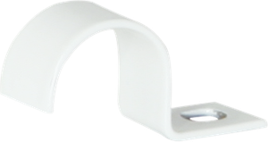 Bride Plica 1 vis M16 acier laqué gris clair