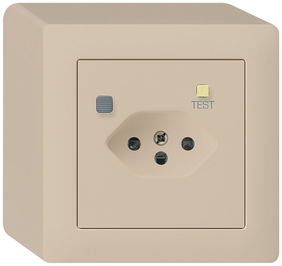AP-Steckdose kallysto T13 FI 30mA beige