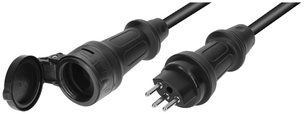 Verlängerung MH T23/T23 TH55 H07RN-F3G2.5mm² GDV 20m IP55 schwarz