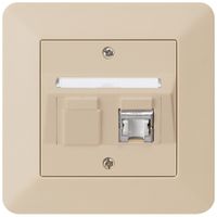 Kit di montaggio INC kallysto.trend C cat.6 1RJ45/s beige