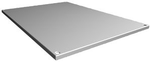 Plaque supérieure Rittal SV 9681.668 600×800mm parement du toit gris