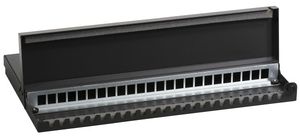 AP-Sammelpunktgehäuse Heiniger 24×Keystone RJ45 Stahlgehäuse 490×265×43mm sz