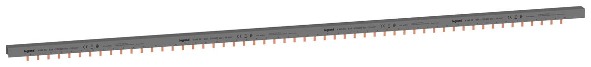 Kammschiene HX³standard 2P 3Ph Stift 16mm² 80A 1016mm grau