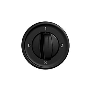 UP-Drehschalter STANDARDdue 5/1L schwarz mit Drehgriff