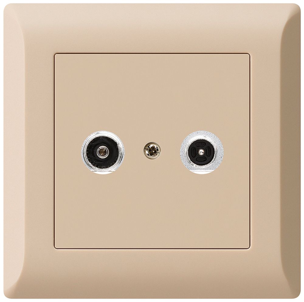 Prise antenne ENC kallysto.line R/TV 14dB 2GHz beige