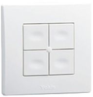 AP-RF-Wandsender Yokis TLM4T45P, 4 Tasten 2.4GHz 250m