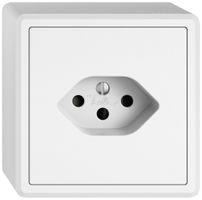 Prise AP EDIZIO.liv SNAPFIX® 1×T13 avec shutter bc