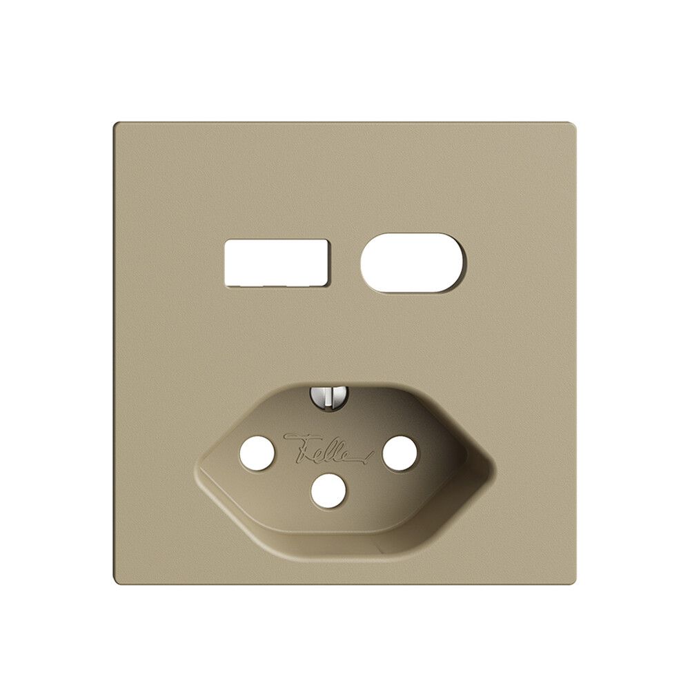 Montageset Feller EDIZIOdue für Steckdose USB Typ A+C + Typ 13 sand