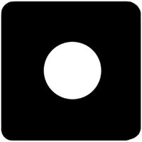 Abdeckplatte II 43mm schwarz