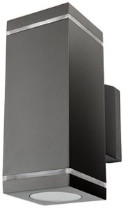 Applique SG Echo GU10 2×6.2W 700lm 830 IP54 VAR dir./indir.147×90×223mm an