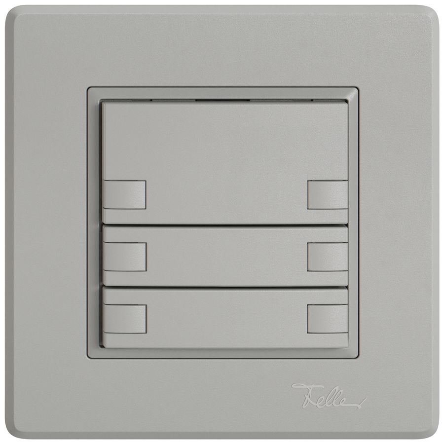 UP-Universaltaster EDIZIO.liv UNI SNAPFIX® o.LED 3× 2-Tbed.hgu