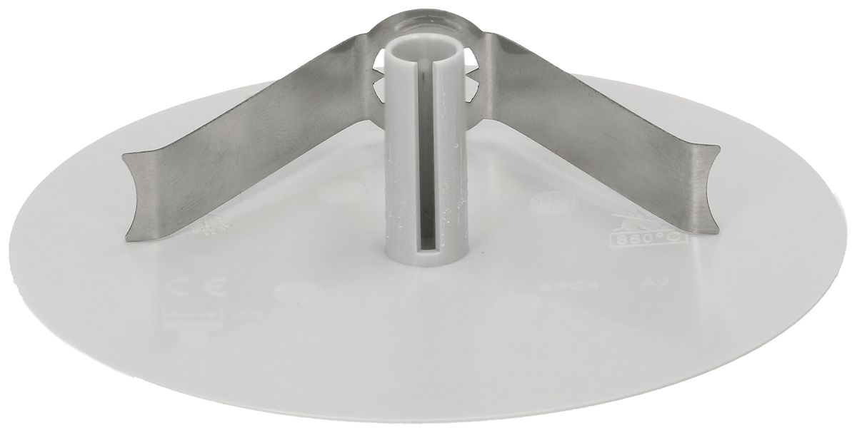 Rosace de plafond MH clips à ressort enfichable Ø98×3mm gris clair