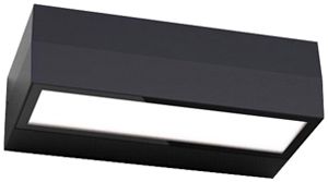 LED-Wandleuchte DOTLUX BRICK 15W 1100lm 830/840 IP65 DMX 300×100mm schwarz