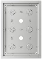 AP-Gehäuse Siedle 6× 232×332×36.5mm silber