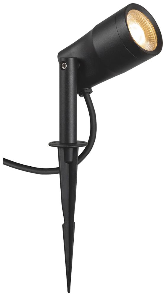 Lampada c.picchetto LED SLV SYNA GARDEN 6W 540lm 830 IP65 36° Ø63×114mm nero